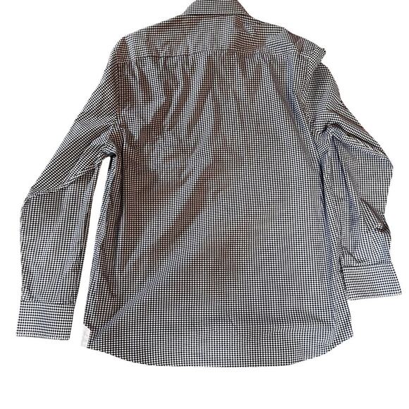 BriO by Milano Men's Long Sleeve Button Down Shirt.  Blue/White. Size XL 17.5-18 - Picture 2 of 9